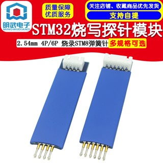 2.54 มม. 4P / 6P STM32 โมดูลเผาไหม้ เข็มสปริง STM8