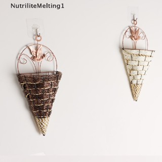 [NutriliteMelting1] แจกันดอกไม้ แบบเหล็กดัด สําหรับแขวนตกแต่งผนัง [TH]