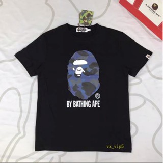 Tee เสื้อขาว เสื้อยืดเด็กผช - ใหม่ญี่ปุ่นชุด bape ผู้ชายผู้หญิงลําลองผ้าฝ้ายบริสุทธิ์แขนสั้นเสื้อยืด