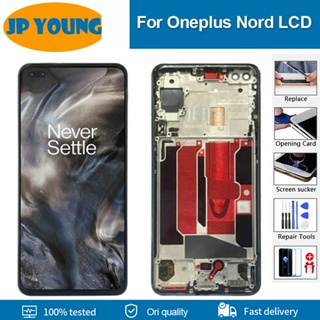 6.44&amp;#39;&amp;#39; Original For Oneplus nord AC2001 AC2003 Lcd Display Touch Digitizer Frame full replacement one plus nord