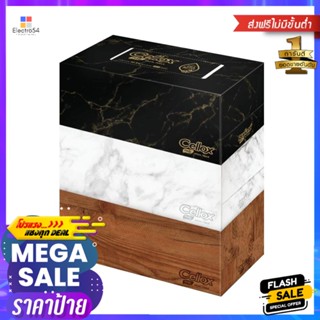 กระดาษเช็ดหน้า CELLOX DECOR 140 แผ่น แพ็ค3FACIAL TISSUE CELLOX DECOR 140 SHEETS PACK 3