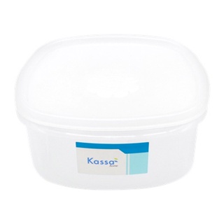 Therichbuyer กล่องอาหารทรงเหลี่ยม KASA HOME รุ่น FSX-0902-TPX ความจุ 2,000 มล. สีขาว