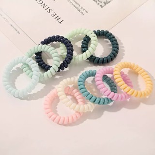 คละสี 10เส้น ยางรัดผมเกลียว 60บาท