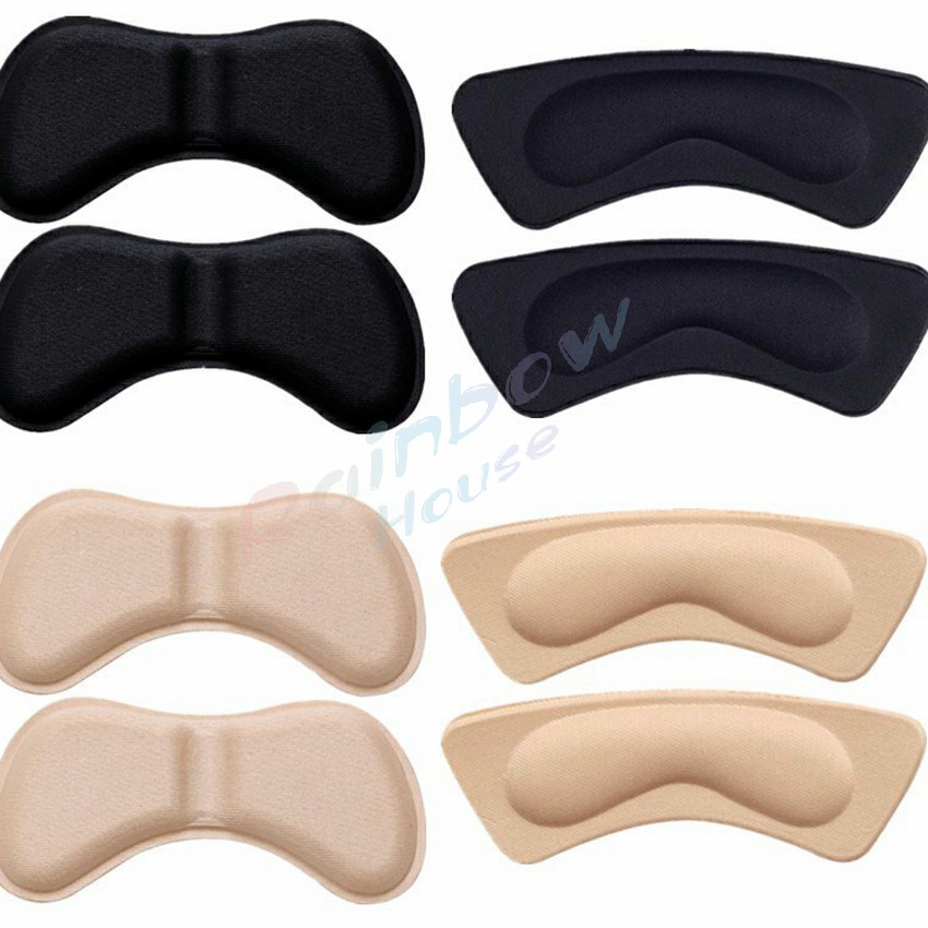 Rainbow แผ่นกันกัด  แผ่นกันรองเท้ากัด เนื้อนิ่ม ช่วยแก้รองเท้าหลวม 1 แพค ต่อ คู่  Sponge heel pad