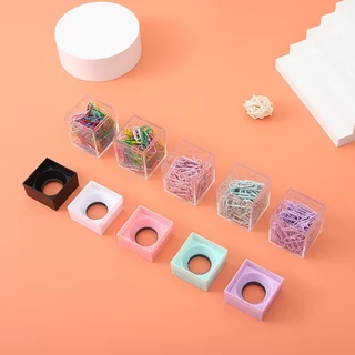WIN Square กล่องเก็บสําหรับคลิปหนีบกระดาษ Organizer คลิปหนีบกระดาษแม่เหล็กสําหรับ Cas