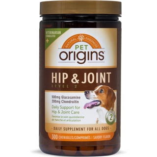 Pet Origins Hip&amp;Joint (Level 2) อาหารเสริมสุนัข บำรุงข้อ สะโพก เอ็น  (ผลิตอเมริกา)