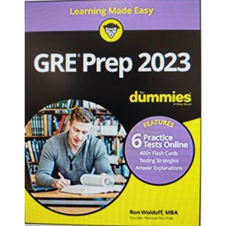 Chulabook(ศูนย์หนังสือจุฬาฯ)C321หนังสือ 9781119886600 GRE PREP 2023 FOR DUMMIES WITH ONLINE PRACTICE