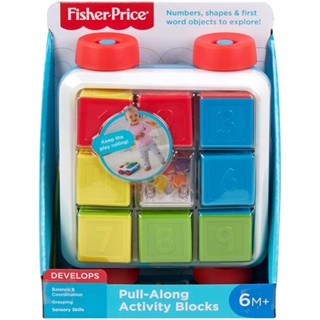 Fisher-Price Pull-Along Activity Blocks รุ่นGJW10 ฟิชเชอร์ไพรส์ บล็อคกิจกรรม พร้อมรถบรรทุก ลากจูง