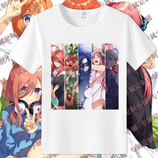 【hot sale】ฮัตสึเนะ มิกุ  The Quintessential Quintuplets T-shirt Men Fashion T Shirts Short Sleeve Go Toubun No Hanayome