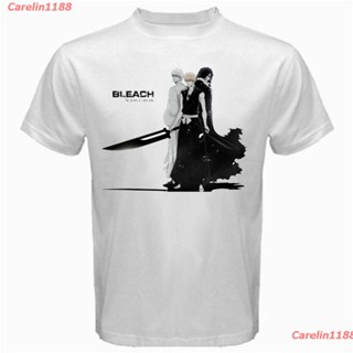 Carelin1188 2022 เสื้อยืดผู้ชาย Bleach Grim Reaper เสื้อยืดผู้ชาย แขนสั้น อะนิเมะ Virtual Black Ride 100% saleลายการ์ตูน