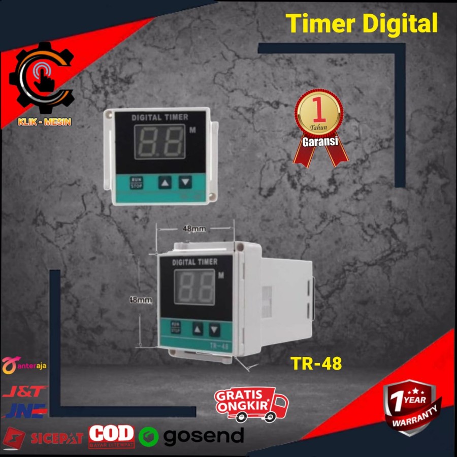 Tr-48 Gas Deck Oven Digital Timer อะไหล่เตาอบแก๊สอัตโนมัติ