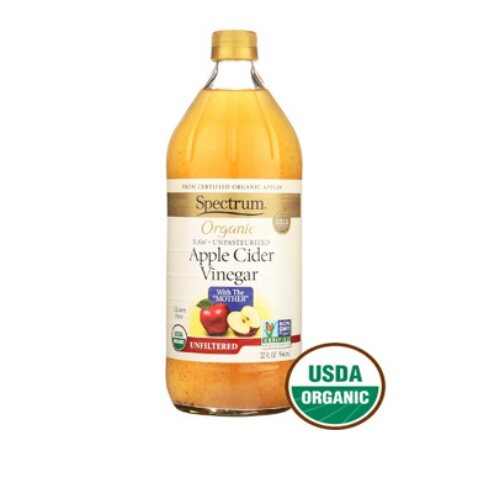 Spectrum Apple Cider Vinegar Unfiltered 473ml  (ล็อตนี้ หมดอายุ 13 ตุลาคม 2023) น้ำส้มสายชู น้ำส้มสายชูสกัด ACV