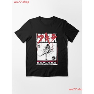 2022 AKIRA MANGA CYBERPUNK NEO TOKYO Essential T-Shirt เสื้อยืดพิมพ์ลายการ์ตูนมังงะ ดผ้าเด้ง คอกลม cotton ความนิยม disco