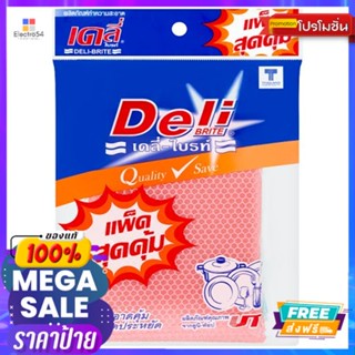 เดลี่ ฟองน้ำหุ้มตาข่าย แพ็ค 3DELI SPONGE NET PACK 3