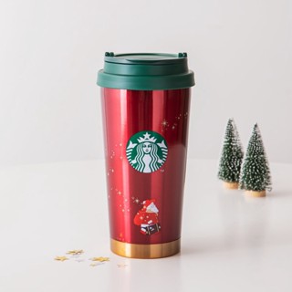 🎀【พร้อมส่ง】 2020 แก้วสตาร์บัคส์เกาหลี Starbucks Korea SS Christmas Elma Tumbler 473ml/ 16oz