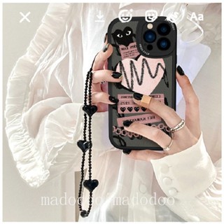 Chain Casing For iPhone 15 14 13 12 11 Pro Xs max mini 6 6S 7 8 Plus X XR 11promax 12promax 13promax Cool Love Graffiti Label oil painting Fine Hole Oval Airbag Protection with Lanyard Soft Phone Case XPN 13