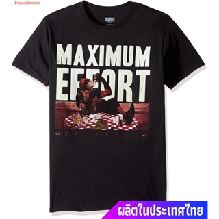 Tee เสื้อแฟชั่นผญ2022 อื่นๆ เสื้อยืดลำลอง Marvel Mens Deadpool Taco Feast T-Shirt Sports T-shirt