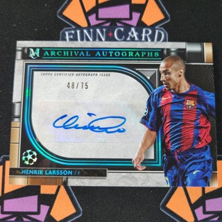 2021-2022 Topps Museum Henrik Larson FC Barcelona Autograph 48/75