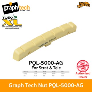 Graph Tech TUSQ XL Slotted Flat or Curved Nut 42.85mm PQL-5000-AG Aged Color for Strat Tele and other นัทกีต้าร์