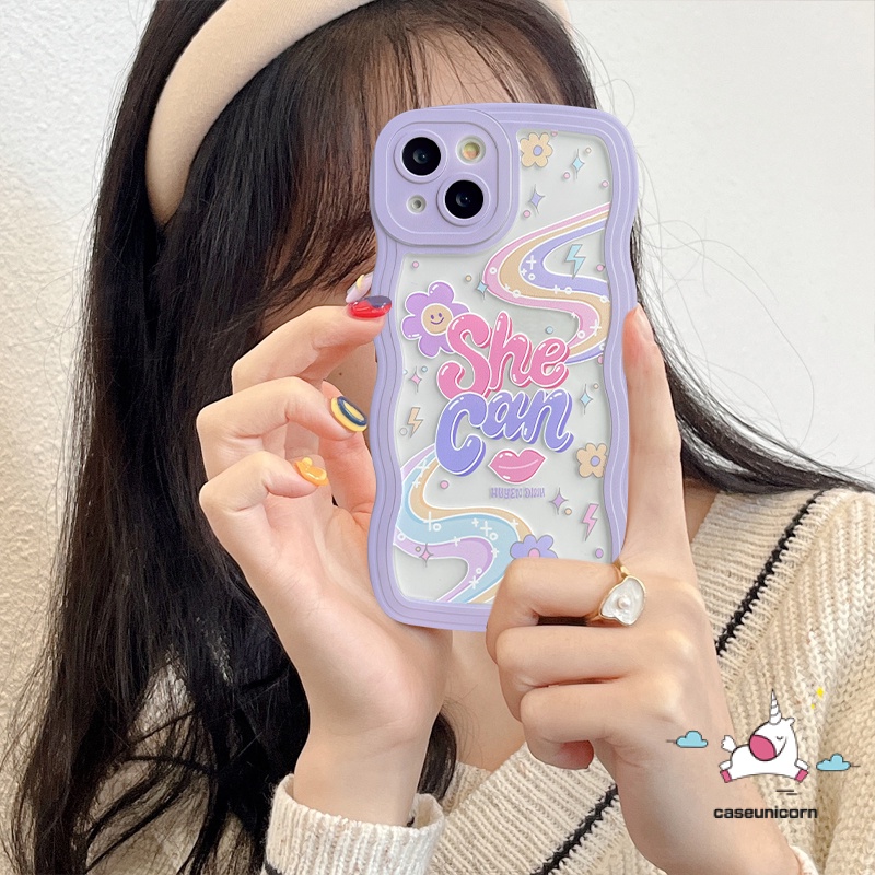 เคสโทรศัพท์มือถือ Tpu นิ่ม ปิดด้านหลัง พิมพ์ลายตัวอักษรภาษาอังกฤษ สี ...
