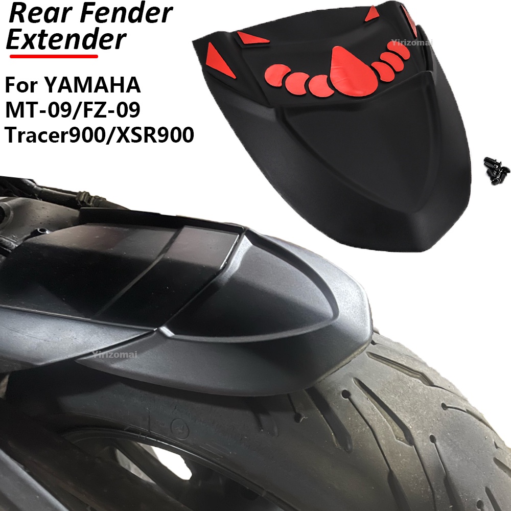 Motorcycle Rear Mudguard Fender Rear Extender Extension Fit For YAMAHA MT09 MT-09 FZ-09 FZ09 Tracer 900 Tracer900 XSR900