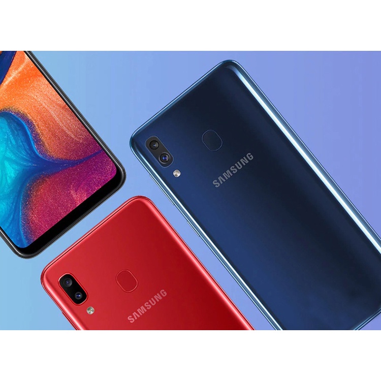 ของแท้ 100 %Samsung Galaxy A20 A205F โทรศัพท์มือถือปลดล็อก Octa Core 13MP กล้อง6.4 ''ลายนิ้วมือ NFC 3GB RAM 32GB ROM Dua #8