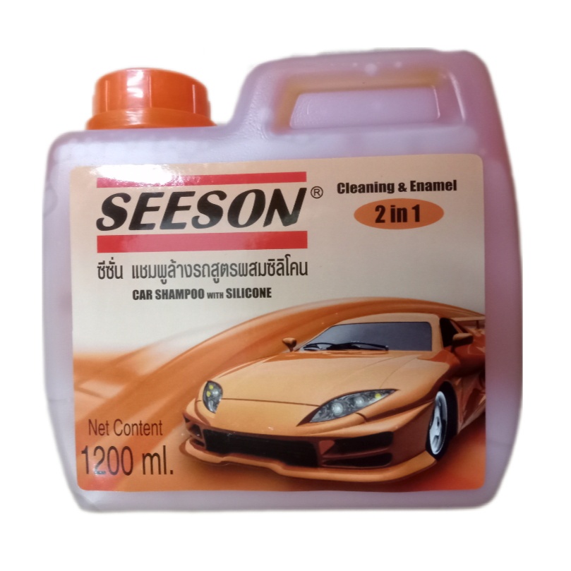 แชมพูล้างรถ SEESON  สูตรผสมซิลิโคน