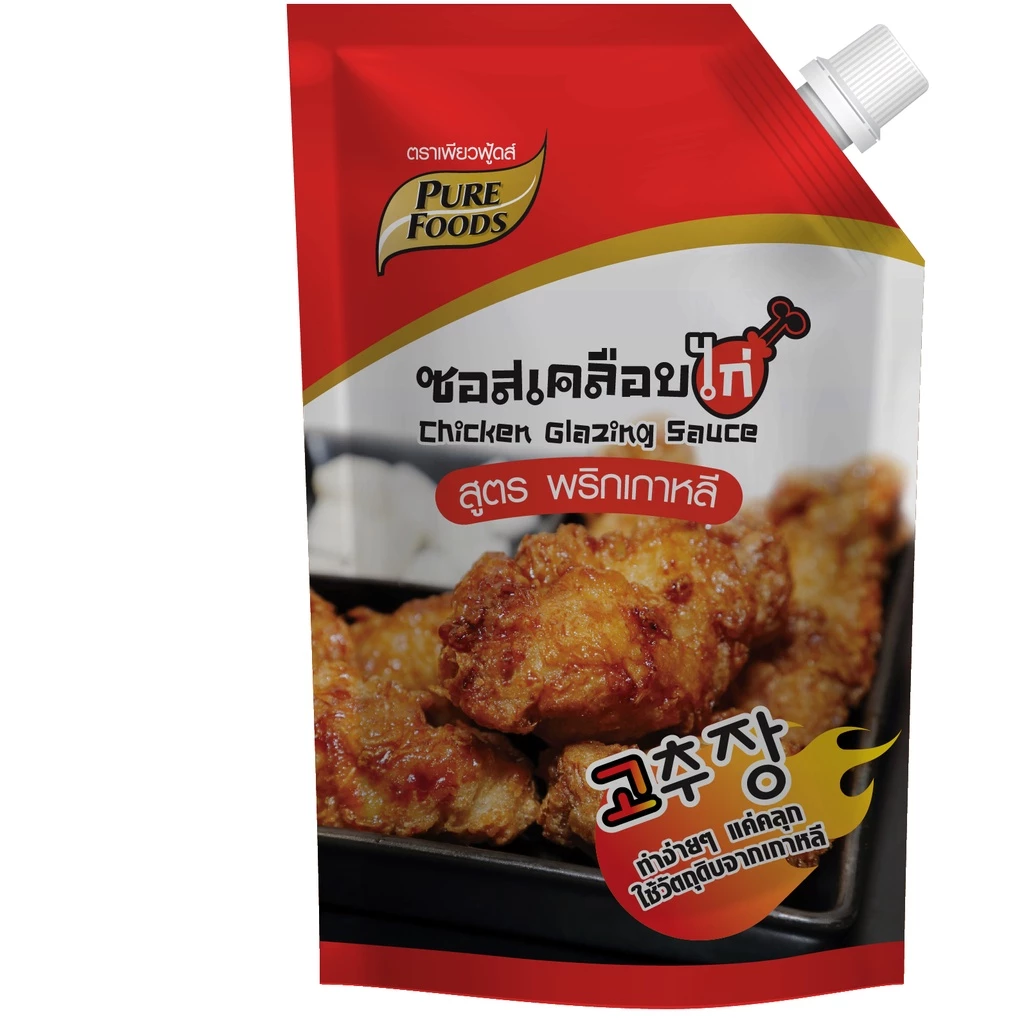 ซอสเคลือบไก่สูตรพริกเกาหลี 1000gซอส ตรา เพียวฟู้ดส์