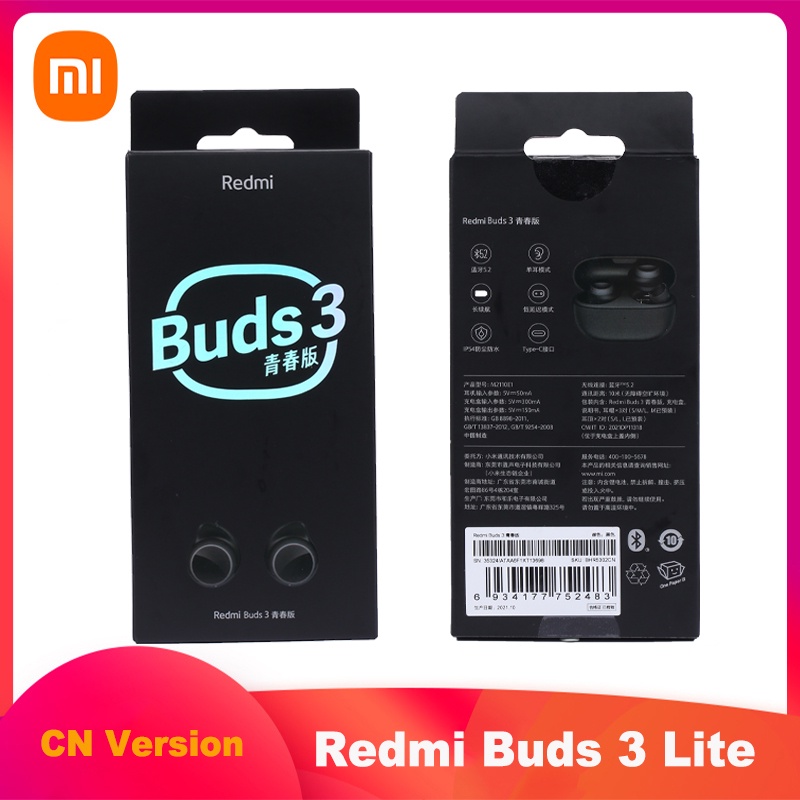 Xiaomi Redmi Buds 3 Youth Lite Edition Bluetooth 5.2 Earphones TWS true wireless headset Touch Control noise reduction