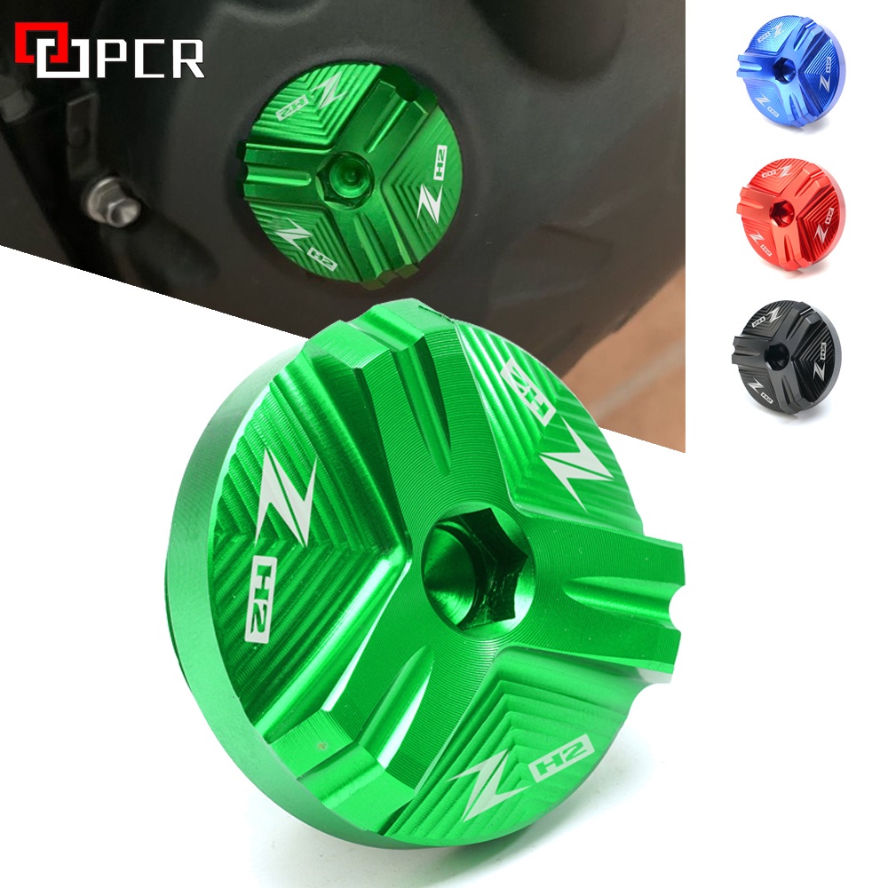 With logo " ZH2 " Oil Filler Cover For KAWASAKI ZH2 Z H2 Zh2 2019-2020 Motorcycle Accessories Engine