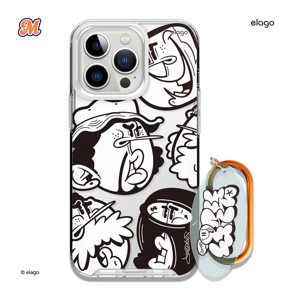 [elago meets] Jflow Case for iPhone 13, 13 Pro Hybrid Clear Case elago X Street Artist ลิขสิทธิ์แท้