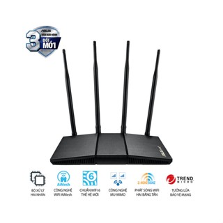 ROUTER (เราเตอร์) ASUS รุ่น (RT-AX1800HP) DUAL BAND WIFI6 ประกัน 3 ปี * ของแท้100%