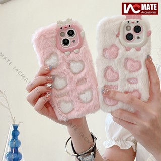 เคสป้องกันโทรศัพท์มือถือ แบบนิ่ม ประดับขนปุย สําหรับ iPhone 14Pro Max 14Plus 13 Pro Max 12 ProMax 11