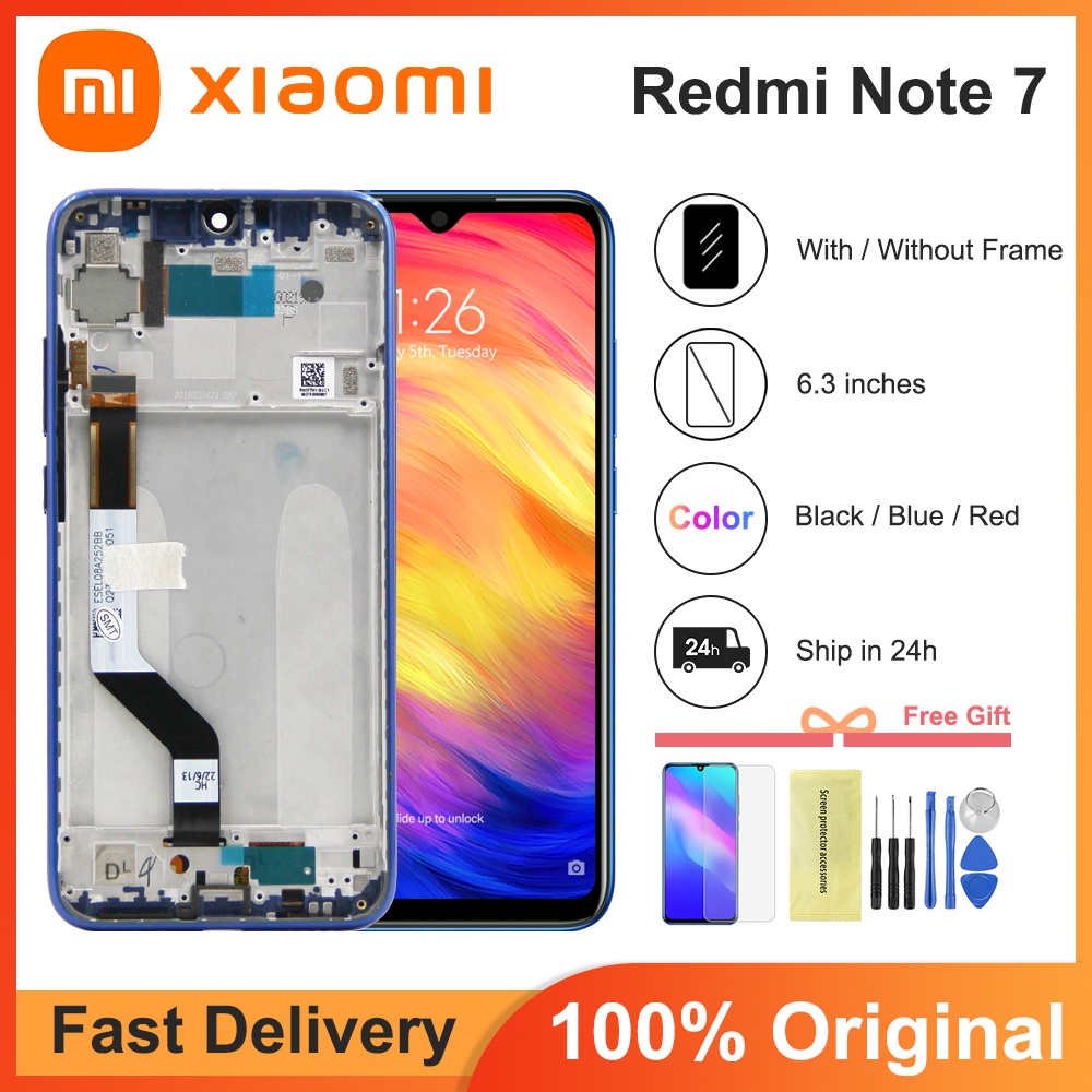 6.3" For Xiaomi Redmi Note 7 LCD Display Screen Touch Digitizer Assembly For Redmi Note7 Pro LCD Display 10 Touch R