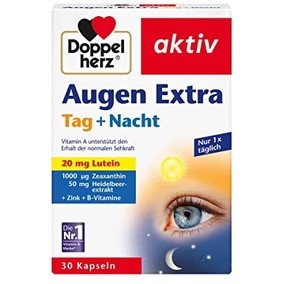 วิตามินบำรุงสายตาจากเยอรมัน DoppelHerz aktiv Augen extra Tag+Nacht ใหม่ล่าสุดเพิ่มLutein20mg!!!