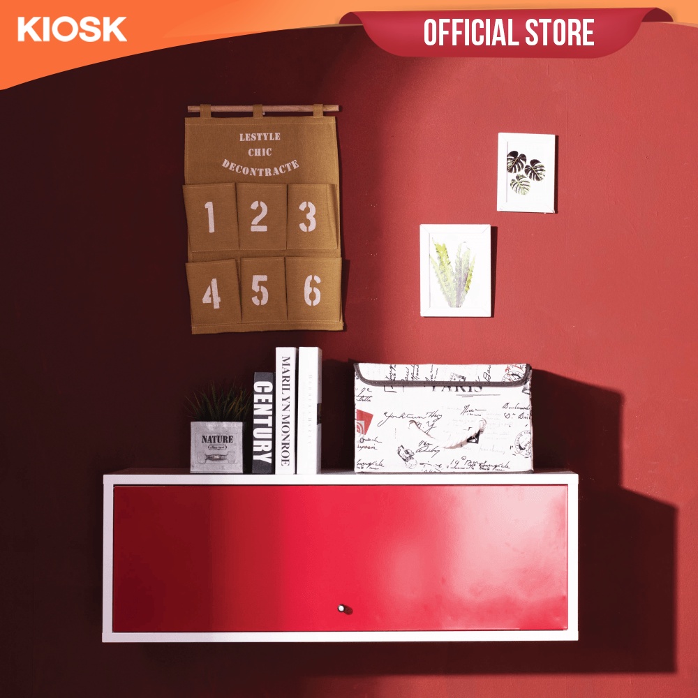 [จัดส่งพร้อมติดตั้งฟรี] KIOSK ตู้แขวน HANGEN บานเปิด-ยาว 100cm