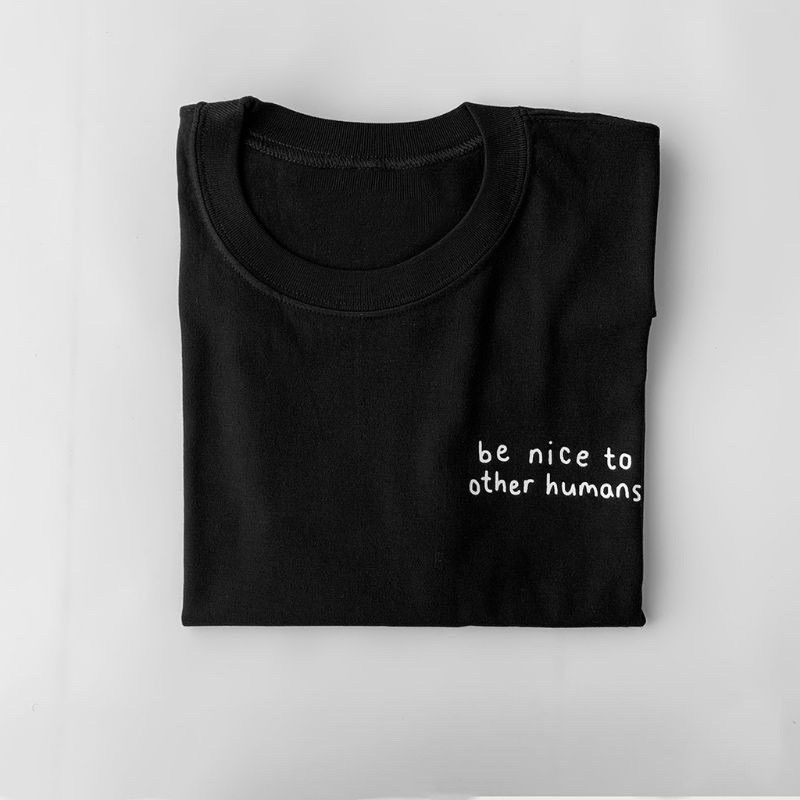 เสื้อคนอ้วนผญ เสื้อยืดสีขาว จะดีกับคนอื่น ๆ คําสั่งของมนุษย์เสื้อยืด unisex cod oO3 เสื้อครอปสายฝอ