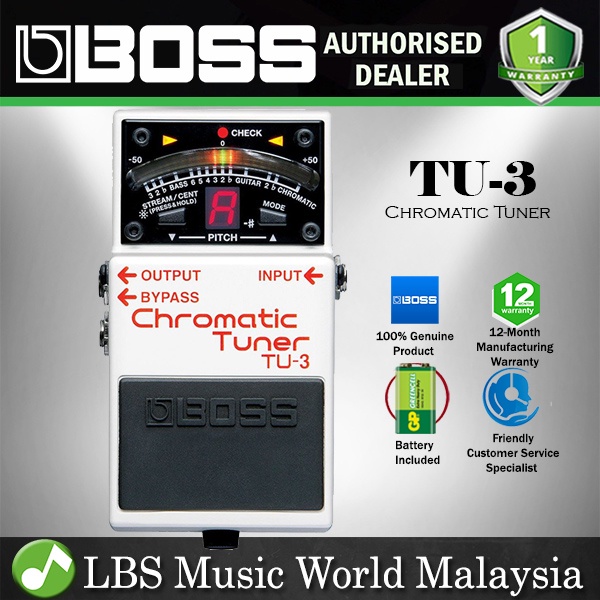 Boss TU-3 Chromatic Tuner Effects Pedal (TU3 / TU 3)