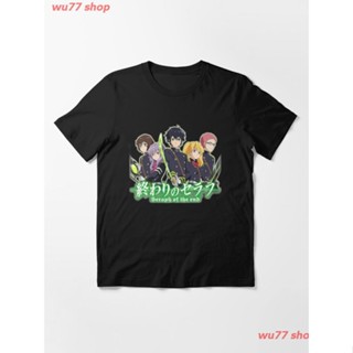 2022 OWARI NO SERAPH Essential T-Shirt เสื้อยืด ดพิมพ์ลาย ดผ้าเด้ง คอกลม cotton แฟชั่น discount Unisex