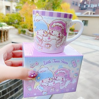แก้ว Sanrio มี 5 ลาย  ชินนาม่อน,คุโรมิ,มายเมโลดี้,คิตตี้,ทวินสตาร์