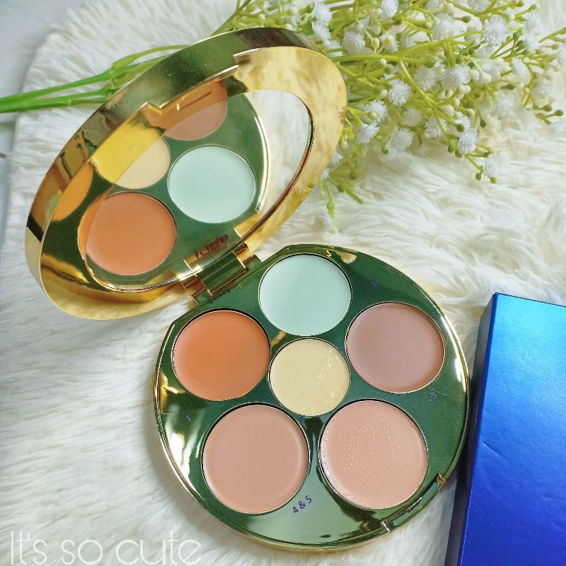 ของแท้💯% พาเลท เฉดดิ้ง ไฮไลท์ คอนทัวร์ Tarte Wipeout color-correcting Palette พาเลทแต่งหน้าสวยแบบสาย
