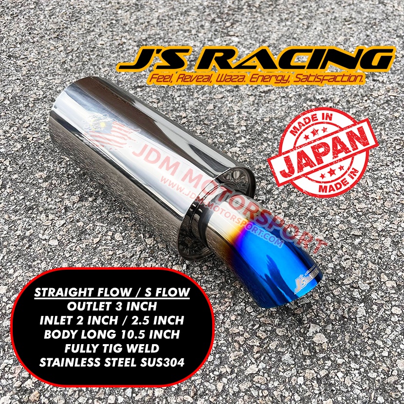 JS RACING MUFFLER EXHAUST 🇯🇵 ❤️‍ ️‍🔥