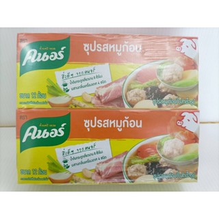 คนอร์ซุปก้อน รสหมู 120 กรัม 1 แพค(6 กล่อง)