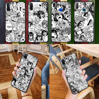 เคสโทรศัพท์มือถือแบบนิ่ม ลาย Ahegao D สีดํา สําหรับ Vivo Y11 Y11S Y20i Y20S Y17 Y12 Y15 U3 Y19 Y20 Y30 Y21 Y33S Y21S Y50