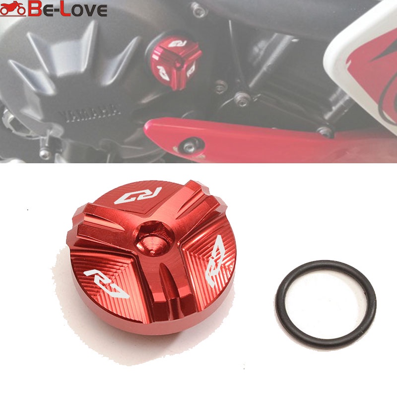 Logo 'R7' For YAMAHA R7 2022 YZF-R7 yzf r7 2021 Motorcycle Accessories Aluminum Engine Plug 