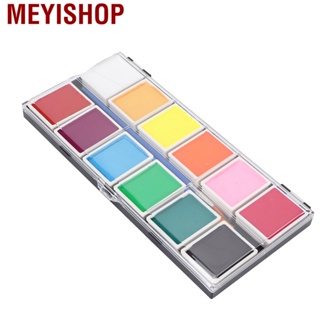 Meyishop Face Paint Cosmetic Grade 12 Colors Quick Drying Easy Cleaning Painting 120g Hot