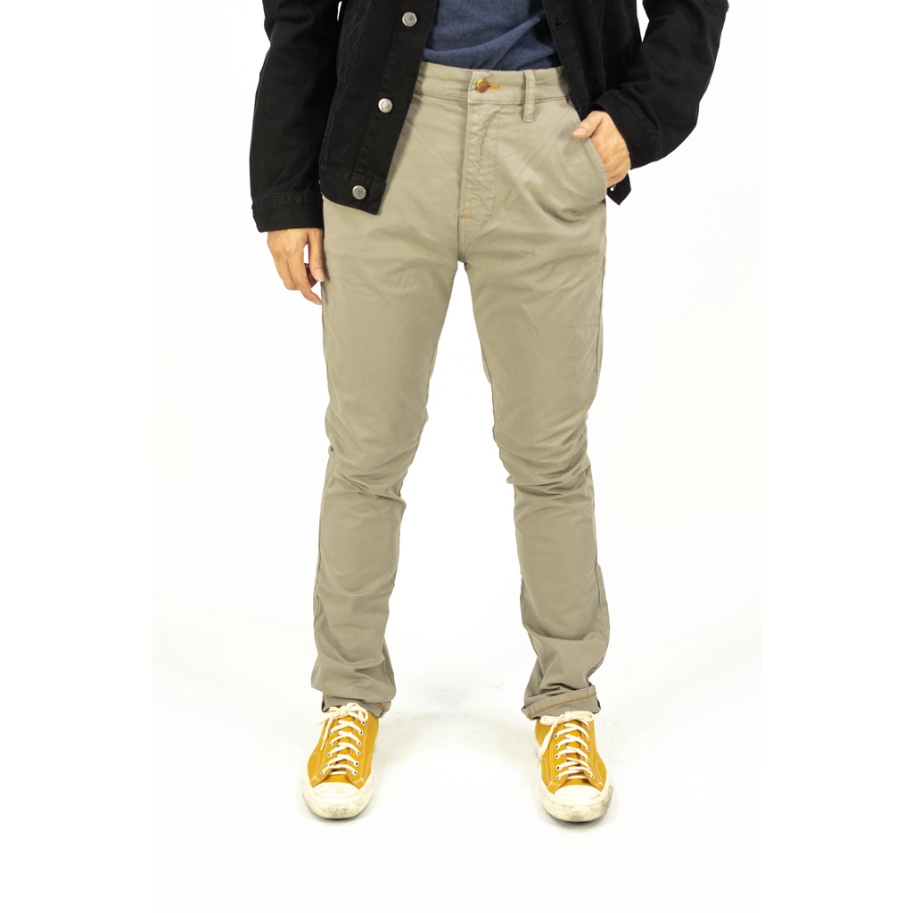 パンツ Nudie Jeans KHAKI SLIM ORG. FORESTNIGHT 楽天市場】ヌーディージーンズ NUDIE JEANS スリムスキニーチノ