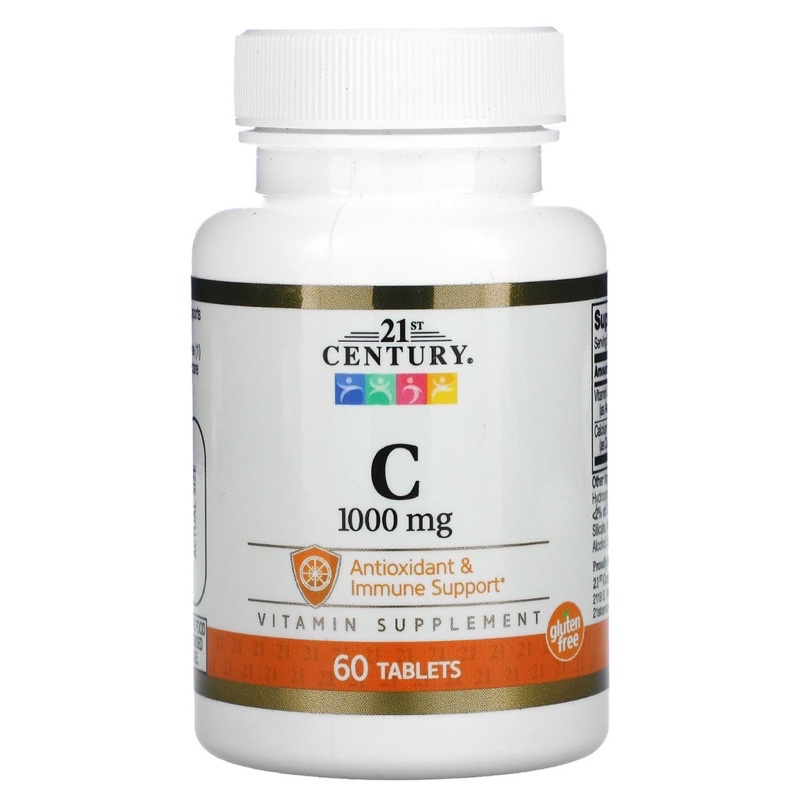 🔥แท้/Exp2024🔥21st Century, วิตามินซี Vitamin C ,1000mg 60เม็ด