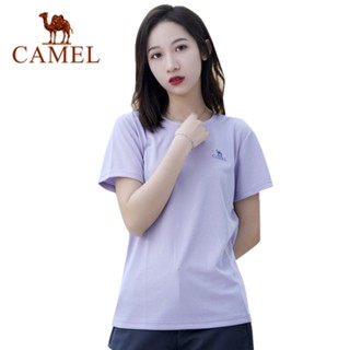 Camel เสื้อยืดกีฬา แขนสั้น ระบายอากาศ สุดเท่ ลําลอง สําหรับผู้ชาย และผู้หญิง