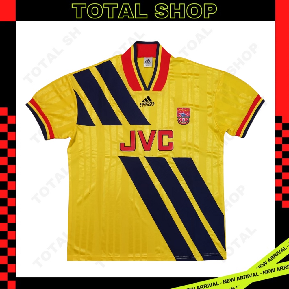 Arsenal 1993/94 Away vintage jersey เสื้อบอลอาร์เซนอลย้อนยุค เสื้ออาร์เซนอลJVC